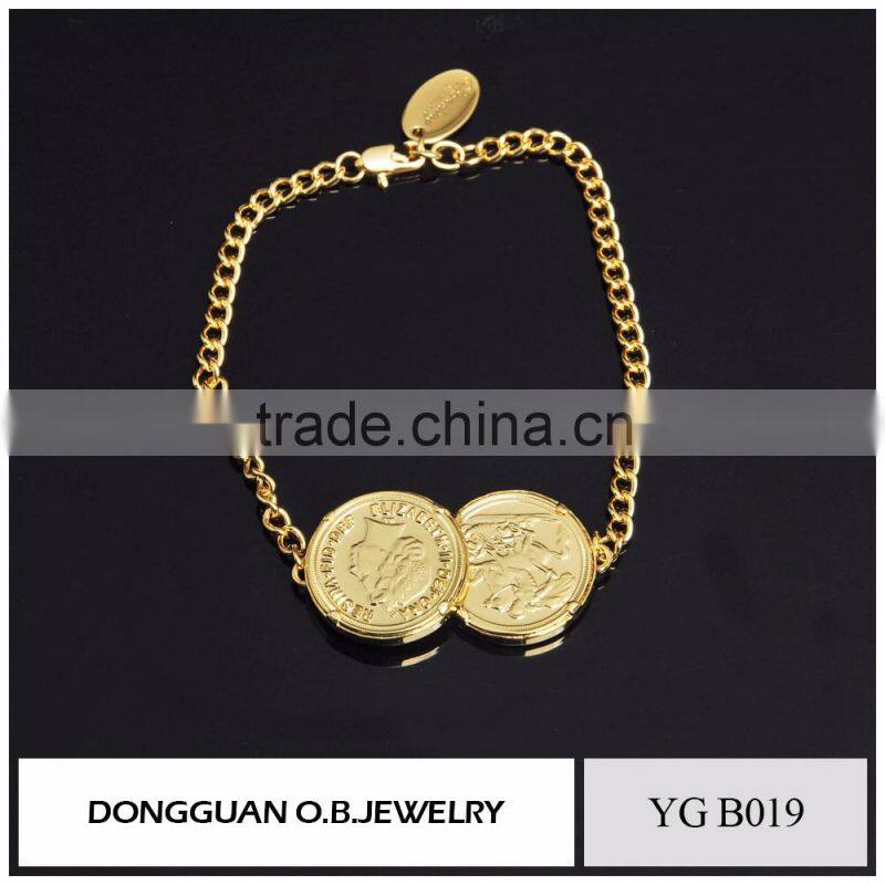 special chain necklace design from jewelry manufacturer/gold plated necklace without stone
