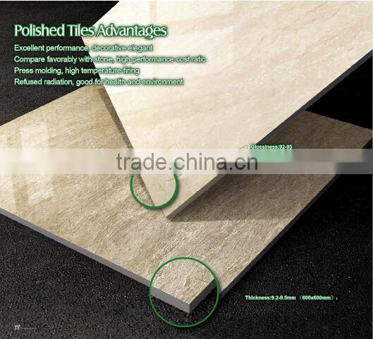 600x600mm Soluble salt ivory porcelain tile Porcelanato