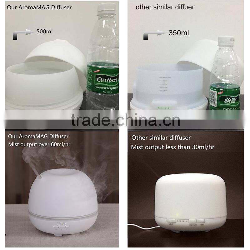 2015 Fashionable Home Porcelain Aromatherapy Nebulizer,Aroma Diffuser,Ultrasonic Diffuser w/500ml Capacity & 100ml/h Mist Ouput