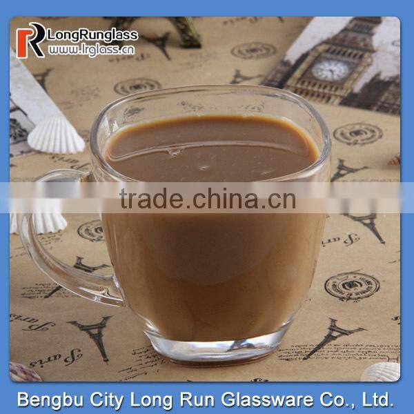 LongRun 180ml cheap coffee glass mug with handler