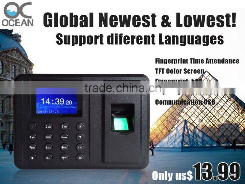 Fingerprint Biometric Measurement and Biometric Time Recording Type biometric time attendance system