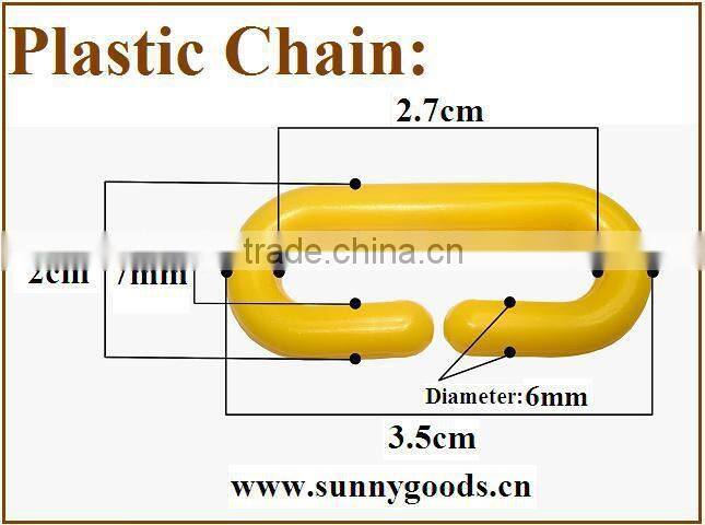 plastic warning chain