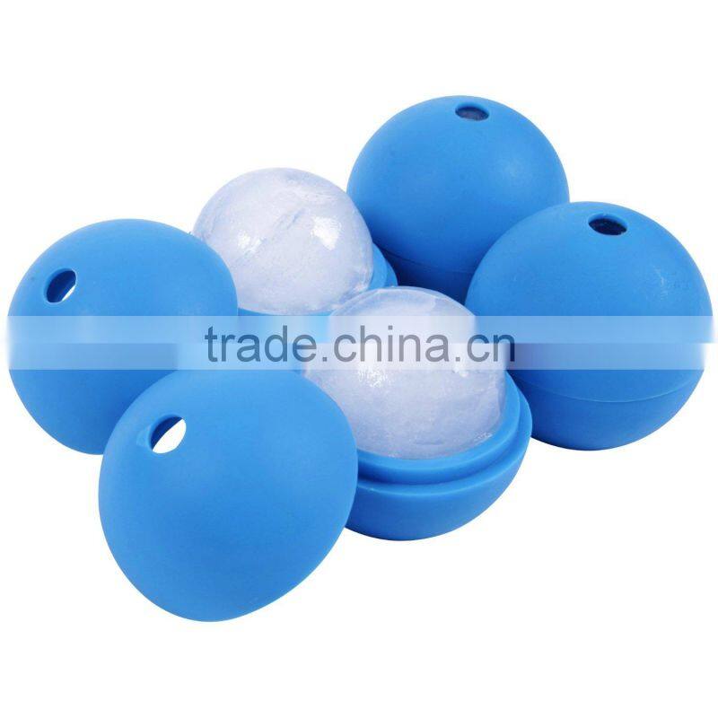 60mm big ice ball maker round ice cube silicone mold