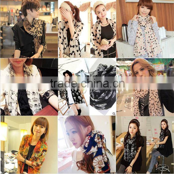 Fashion cheap chiffon scarf,bulk wholesale silk scarf,custom scarf