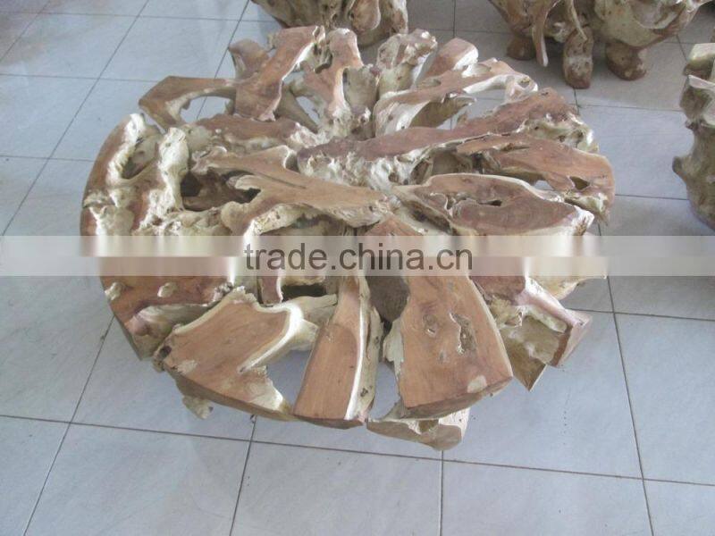 Teak Root Coffee Table Round Shape