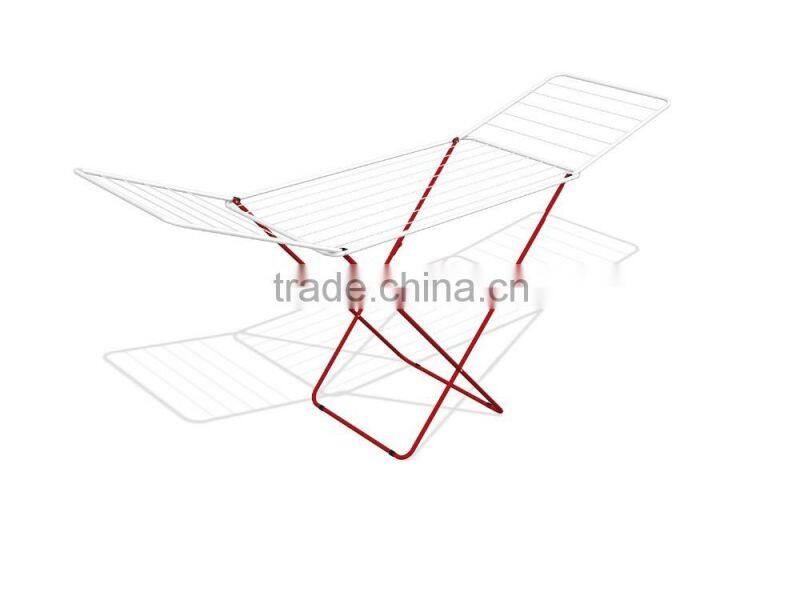 Metal 13M clothes drying rack, red