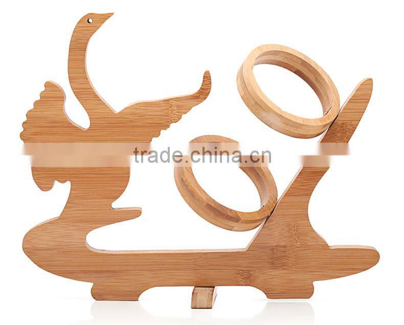 WR015/LFGB wood premium bamboo wine rack wooden fruit vegetable display rack antique wine kitchen rack