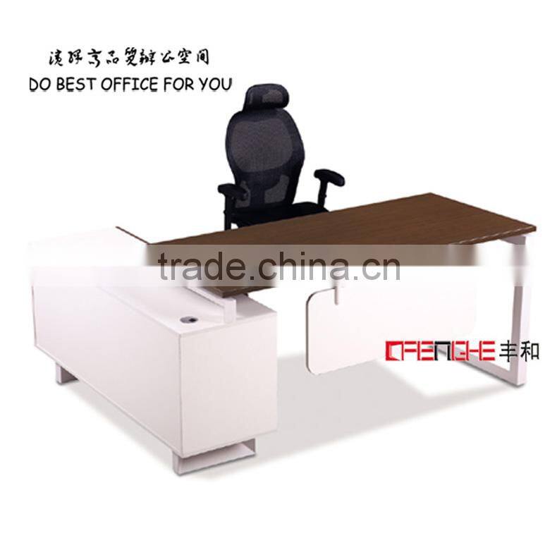 L Shape Wood Panel Design Office Desk/ Table Office Furniture