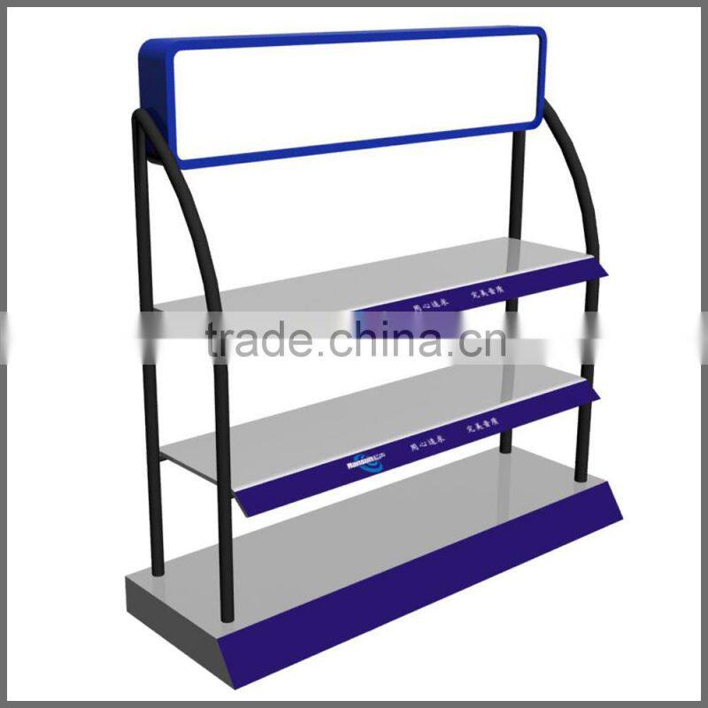 SSW-CM-125 Custom Retail Store Metal Wire Mesh Floor Display Racks China Manufacturer Direct Sales