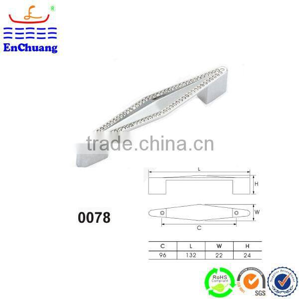 zinc alloy crystal rhinestone furniture handles