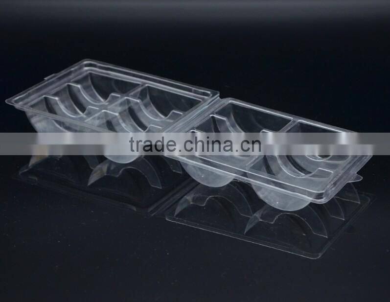 Wholesale disposable clear plastic clamshell gift macaron packaging box