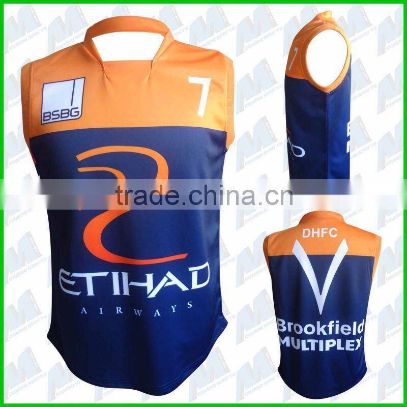 Long sleeved/sleeveless sublimation AFL jersey