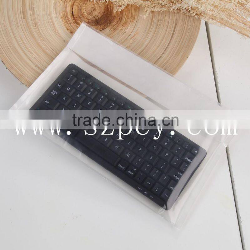 transparent self-adhesive on back plastic pe bag