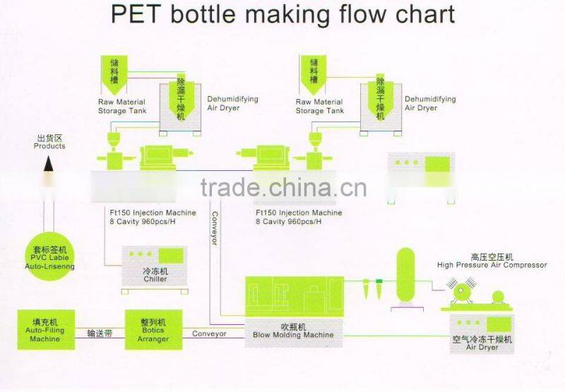 plastic pet bottle blowing machine for sale in China