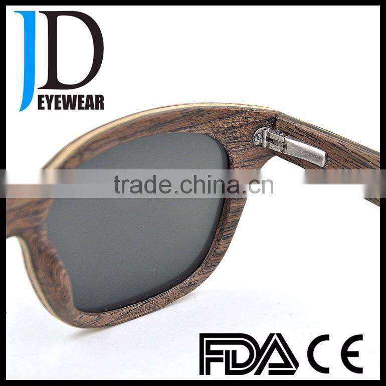 Fashion Laminated Wood Frame Polarized Sunglasses Wholesale Wooden Sunglasses