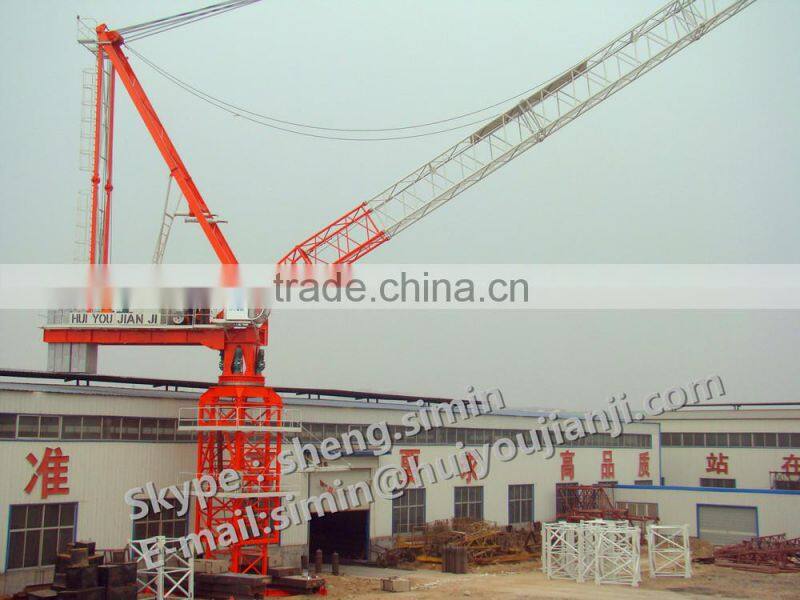 D500 (5078)25 tons goos quality construction Luffing jib Tower Crane