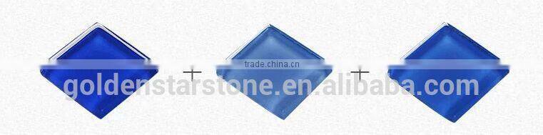 Sea Blue crystal glass mosaic tile with good quality