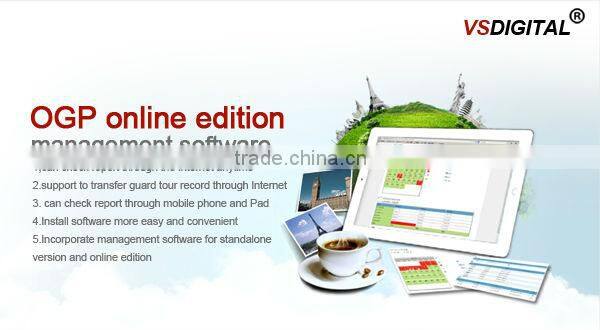Managing Rugged Ibutton shopping mall security guard tour system