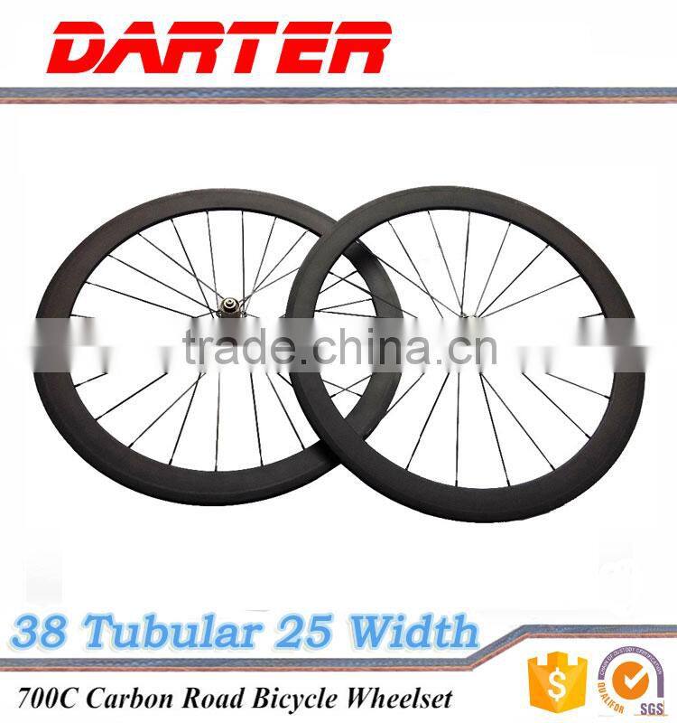 Tubular 20-24H eco custom cheap carbon bike wheels