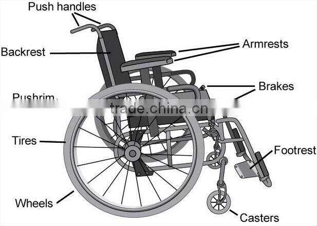 TOPMEDI steel portable medical foldable manual cheap wheelchairs price