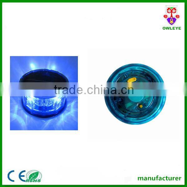 solar magnetic rotating beacon light/led warning strobe lights