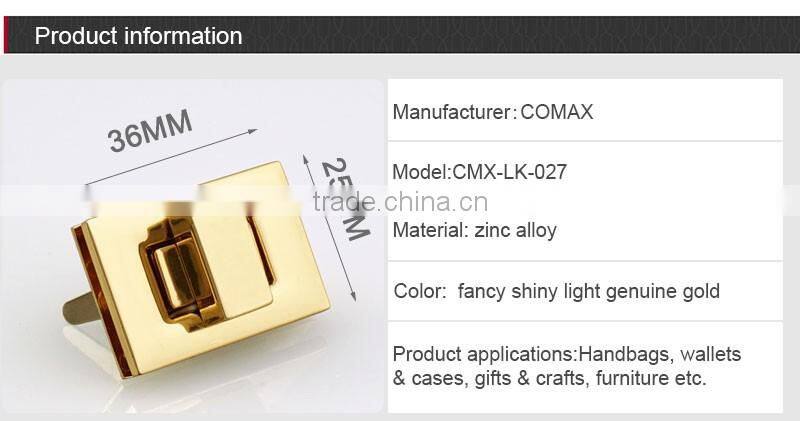 Hot Sale Fashion Custom Bag Metal Handbag Twist Lock