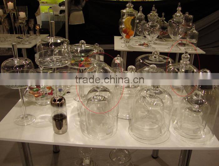 Cheap good quality clear glass bell jar