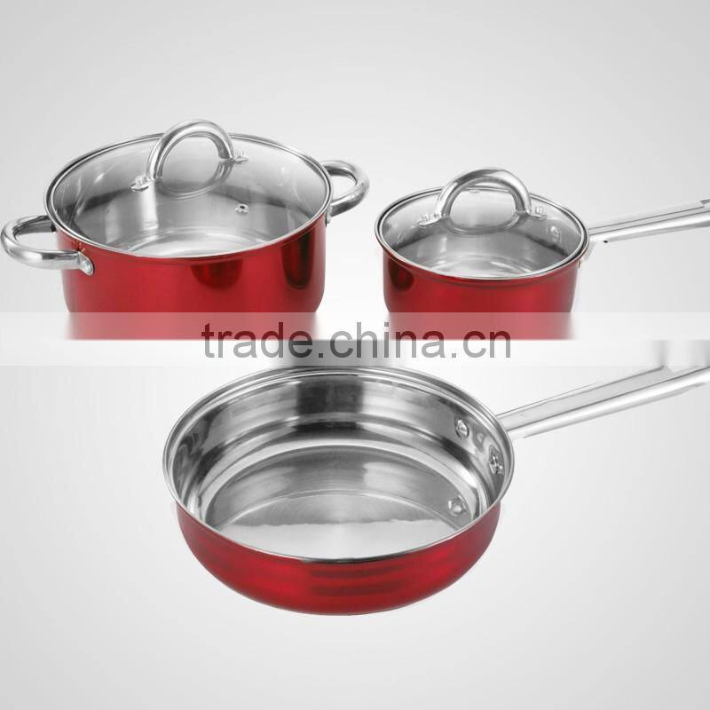 professional fashion style stainless steel cookware set