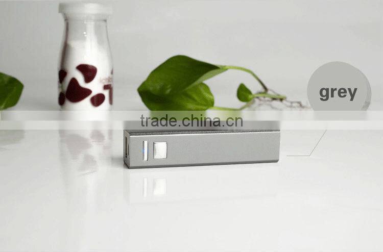 portable phone charger Metal Power Bank 2600 mAh for Gift Promotion