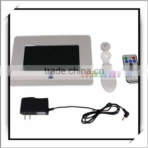 New Product Brush 7 Inch Wide Screen Digital Photo Frame