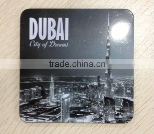 tin cork board coaster