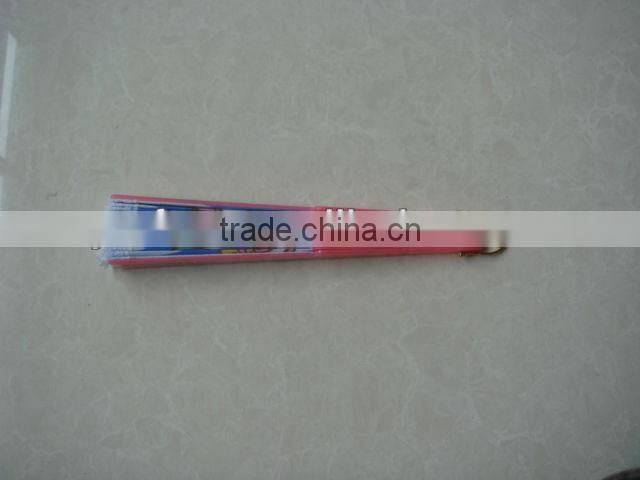 unique designed fabric with plastic folding fan