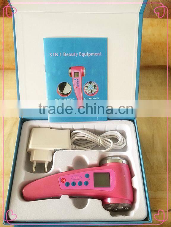 Rechargeable Battery Home Use 3-in-1 Photon IPL Galvanic Beauty Equipment