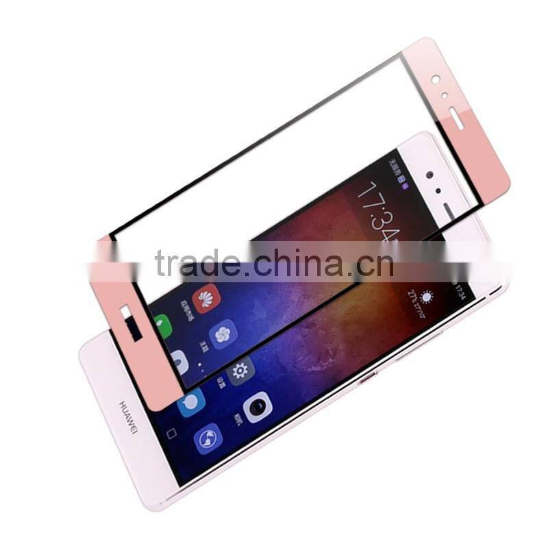 HOT 0.2MM 3D Curved Full Cover Tempered Glass Screen Protector for HUAWEI P9 Anti-explosion Glass LCD Protector