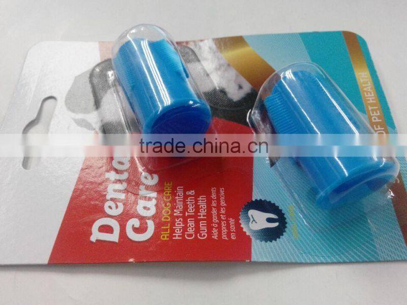 wholesale Pet Tooth Cleaning Animal Silicone Dog/pet Finger Toothbrush