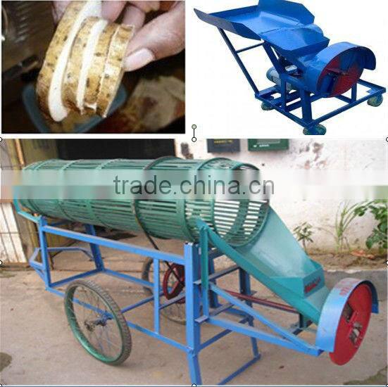 2013 easy operation cassava combine peeling and cutting machine