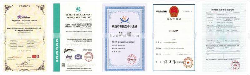 Single-screw Screw Design PP PE PET Monofilament Extruder Machinery / Rope Roping Production Line