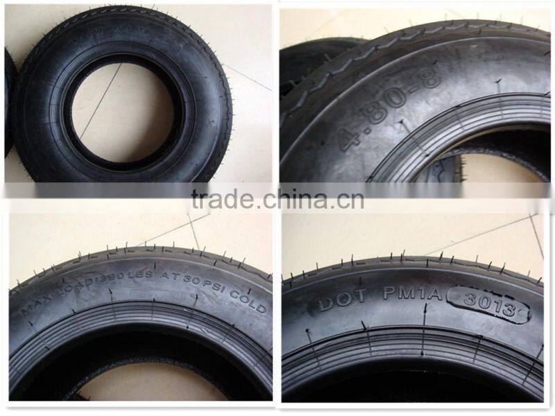 4.80-8 trailer tire wheel tipping boat road tractor tire wheel