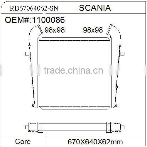 duty truck parts radiators scania intercooler