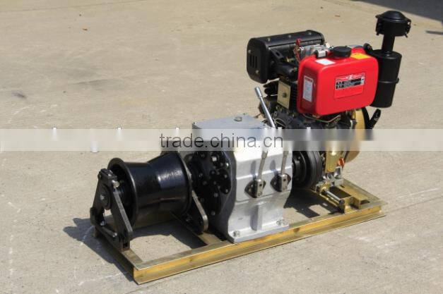 China 3 Ton Honda Gasoline Engine Powered Winch