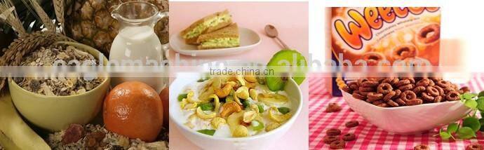 China automatic corn flakes/breakfast cereals processing line