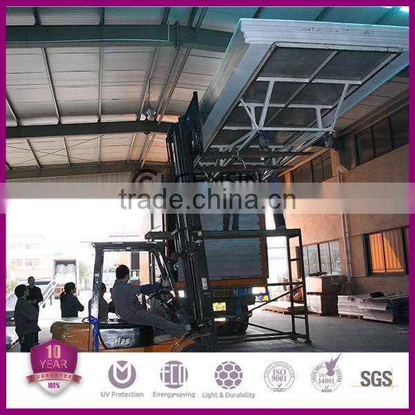 8/10mm anti-fog polycarbonate hollow roofing sheets for greenhouse