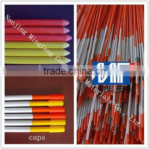 Colorful and durable fiberglass driveway reflective marker