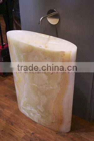 MODERN BRIGHT ONYX PEDESTALS SINKS AND BASINS