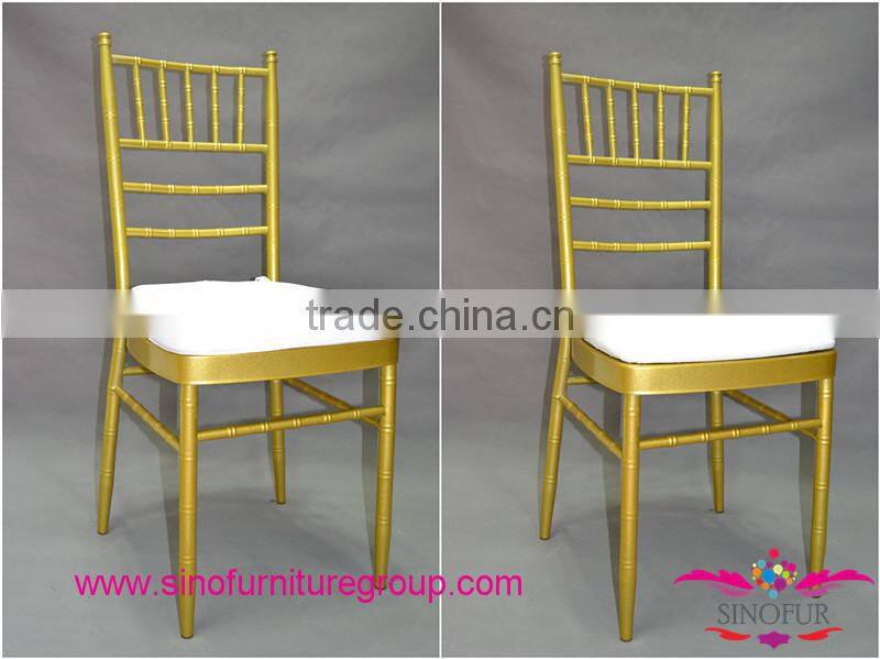 Made from SinoFur wedding aluminum chiavari chairs