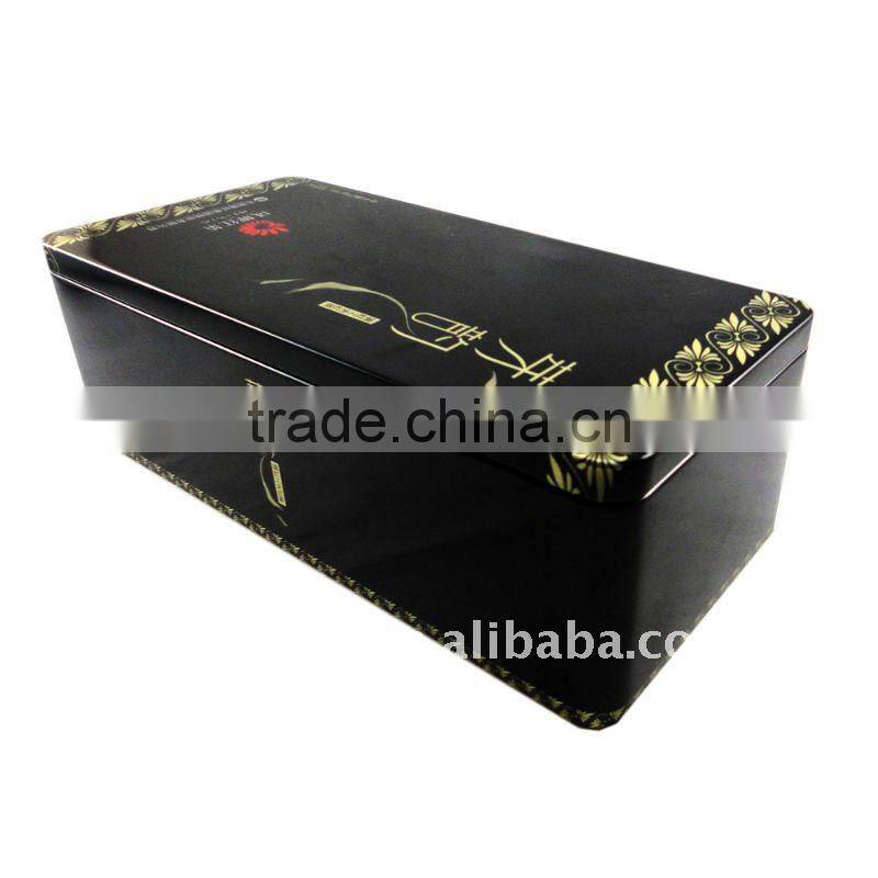 Rectangle metal tea box