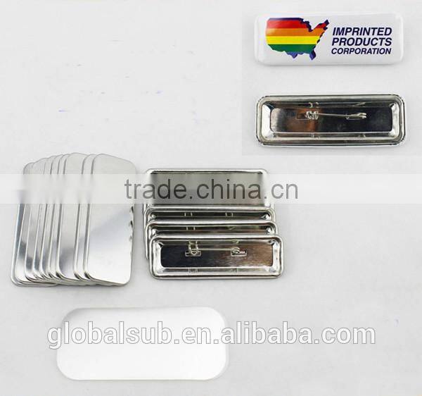 DIY Rectangle Sublimation Pin Lable Badges