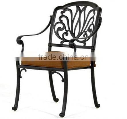 2017 hot selling cast aluminum patio furniture outdoor round table 4 seater chairs