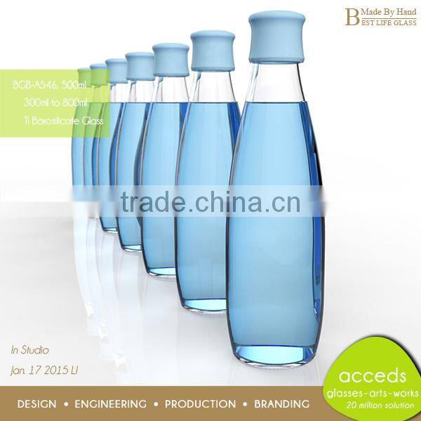 Metal Swing Top Clear Glass Bottles For Soda