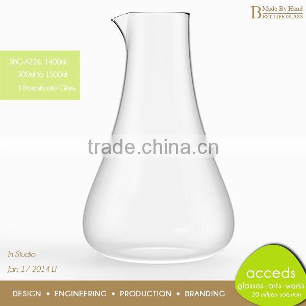 Double Wall Heat Resistant Glass Jug with Silicone Cap